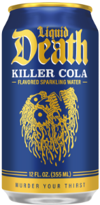 LIQUID DEATH KILLER COLA SPARKLING WATER