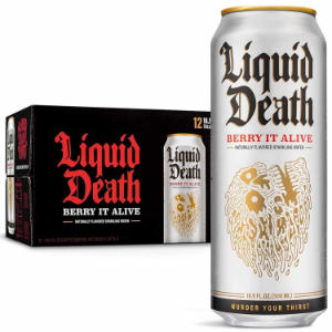 LIQUID DEATH BERRY IT ALIVE SPARKLING WATER