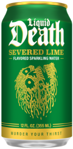 LIQUID DEATH SEVERED LIME SPARKLING WATER