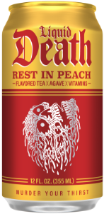 LIQUID DEATH REST IN PEACH TEA
