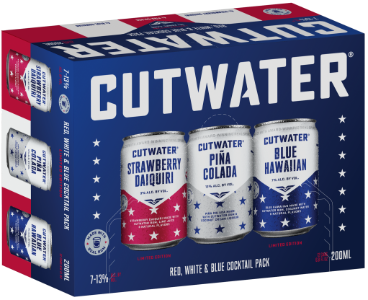 CUTWATER RED WHITE AND BLUE VARIETY