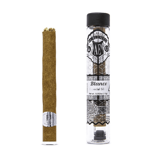 A photograph of El Blunto Silver Blunt 1.5g Indica Blanco