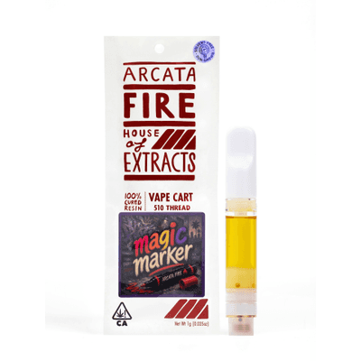 Arcata Fire 100% Cured Resin Cartridge 1g Indica Magic Marker