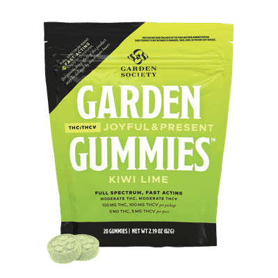 Garden Society Gummy Kiwi Lime 1:1 THCv 100mg 20pk