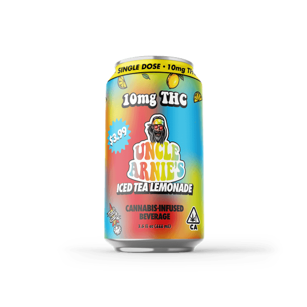 A photograph of Uncle Arnie's Beverage 7.5oz Iced Tea Lemonade 10mg