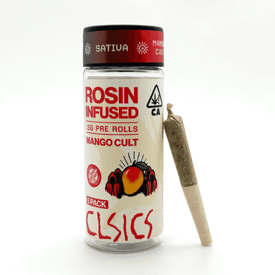 CLSICS Rosin Preroll 5pk .5g Sativa Mango Cult