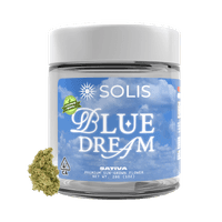 A photograph of Solis Flower 28g Sativa Blue Dream