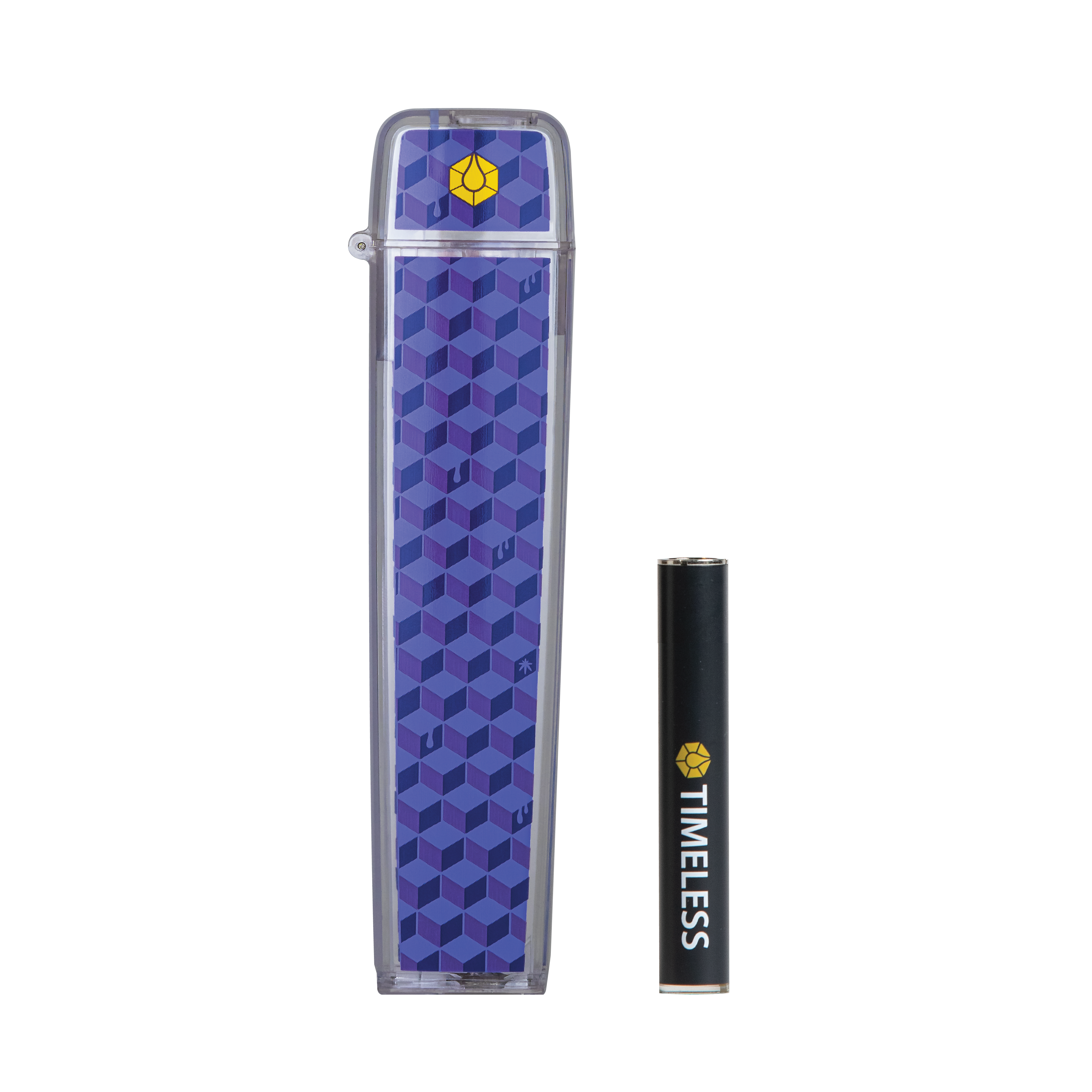 A photograph of Timeless TV6 1g Battery and Flip Case Combo (Purple/Black)