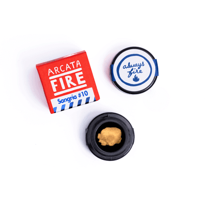 Arcata Fire T1 100% Live Rosin Cold Cure Concentrate 1g Sativa Sangria #10
