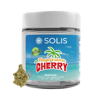 A photograph of Solis Flower 28g Sativa Tropicana Cherry