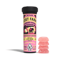 A photograph of Lost Farm Gummies Strawberry Lemonade Super Lemon Haze