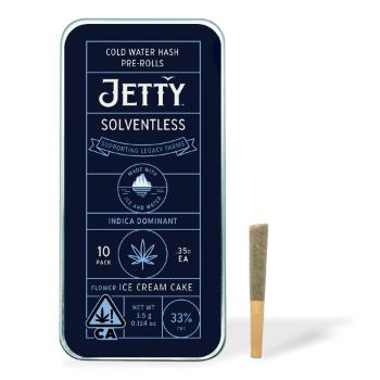 A photograph of Jetty Solventless Preroll Ice Cream Cake 10pk