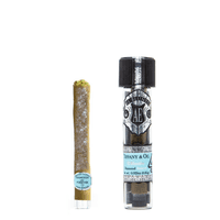 A photograph of El Blunto Platium Bluntito .85g Indica Hybrid Tiffany & OG