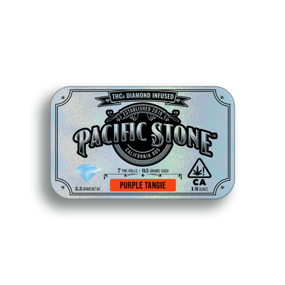 Pacific Stone Diamond Infused Prerolls 0.5g Sativa Purple Tangie 7-Pack 3.5g
