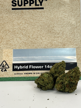 A photograph of High Supply Flower 14g Hybrid Lemon Haze