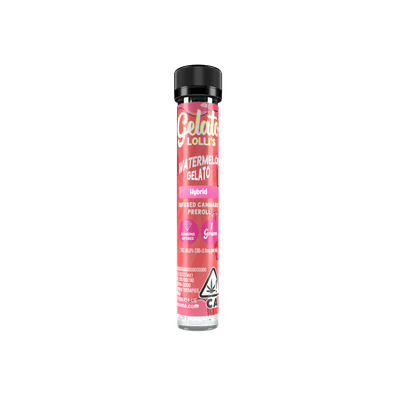 Gelato Lolli's Single Infused Preroll 1.2g Hybrid Watermelon Gelato 12pk