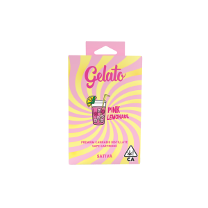 A photograph of Gelato Flavors Cartridge 1g Sativa Pink Lemonade