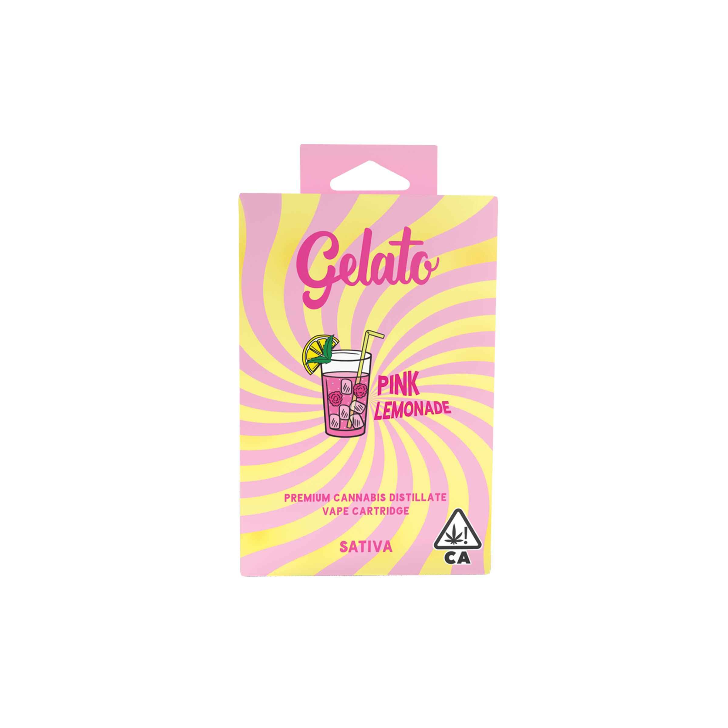 A photograph of Gelato Flavors Cartridge 1g Sativa Pink Lemonade