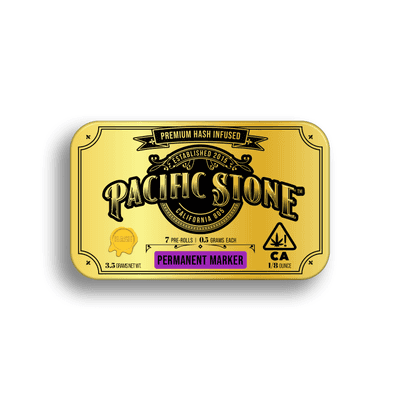 Pacific Stone Hash Infused Prerolls 0.5g Indica Permanent Marker 7-Pack 3.5g