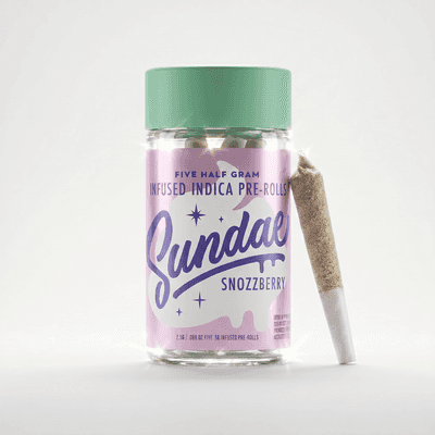 Sundae Infused Preroll 5pk 2.5g Indica Snozzberry