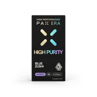 A photograph of PAX High Purity THC Pod 1g Hybrid Blue Zushi