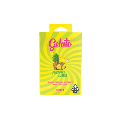 Gelato Flavors Cartridge 1g Indica Pineapple Sorbet 10pk