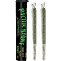 A photograph of Pacific Stone Preroll 0.5g Hybrid Kush Mints 2-Pack 1.0g