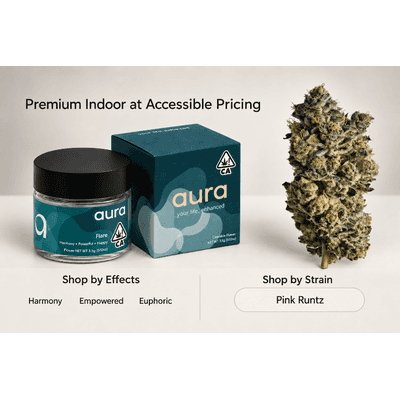 Aura SF Flower 3.5g Hybrid Pink Runtz Aura - Flare
