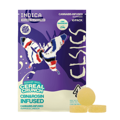 CLSICS Live Rosin Gummies Indica CBN Midnight Cereal: Cereal Crunch