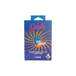 A photograph of Gelato Flavors Cartridge 1g Hybrid Blue Mango