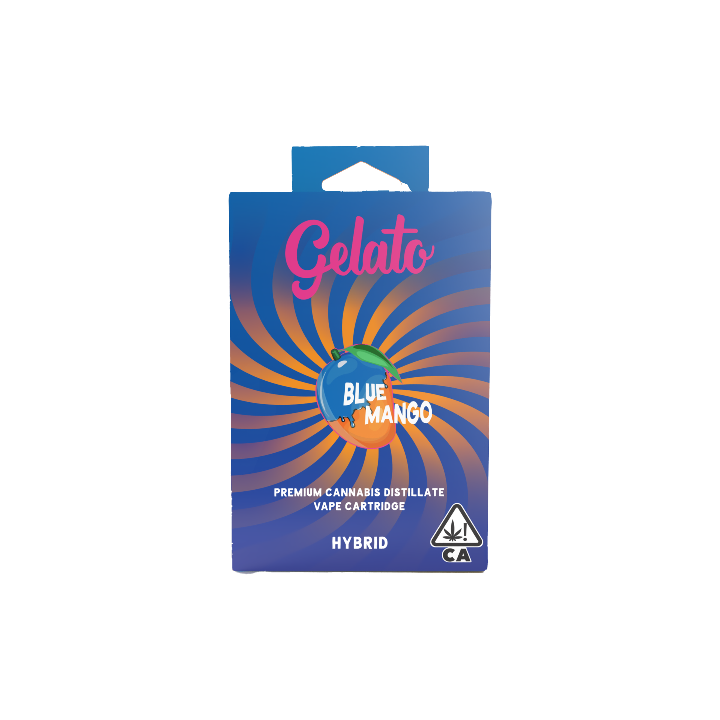 A photograph of Gelato Flavors Cartridge 1g Hybrid Blue Mango