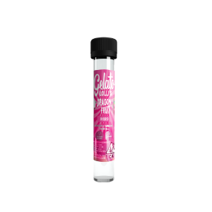 A photograph of Gelato Lolli's Single Infused Preroll 1.2g Hybrid Dragon Fruit