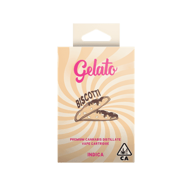 Gelato Flavors Cartridge 1g Indica Biscotti 10pk