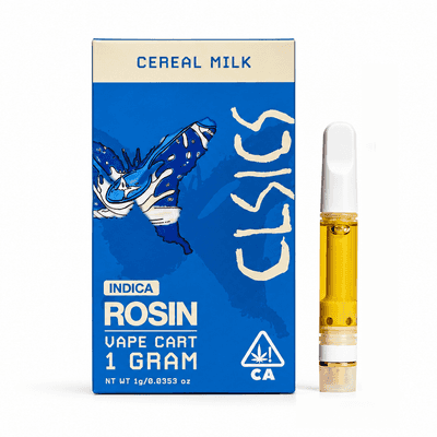 CLSICS Live Rosin Cartridge 1g Indica Cereal Milk