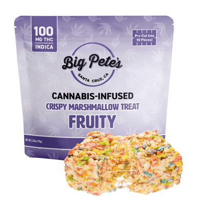 Big Pete's Fruity Blast Crispy Marshmallow Treat Indica 100mg