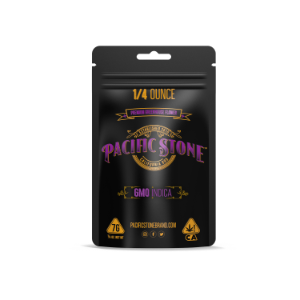 A photograph of Pacific Stone Flower 7.0g Pouch Indica GMO