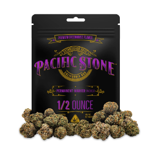 A photograph of Pacific Stone Flower 14.0g Pouch Indica Permanent Marker (8ct)