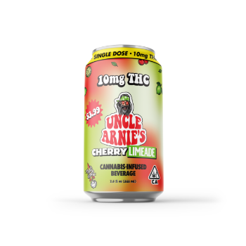 A photograph of Uncle Arnie's Beverage 7.5oz Cherry Limeade 10mg