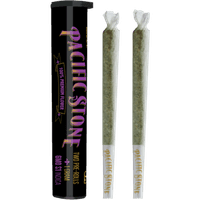 A photograph of Pacific Stone Preroll 0.5g Indica GMO 2-Pack 1.0g