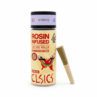 CLSICS Rosin Preroll 5pk .5g Hybrid Rainbow Beltz