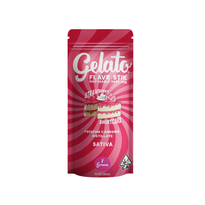 Gelato Flavors All-In-One 1g Sativa Strawberry Shortcake 10pk