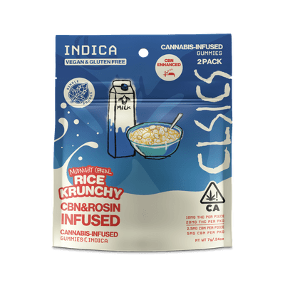 CLSICS Live Rosin Gummies Indica CBN Rice Krunchy 2-Piece