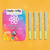 A photograph of Chemistry Live Resin & Diamond Infused Preroll 4pk Sativa Hella Jelly