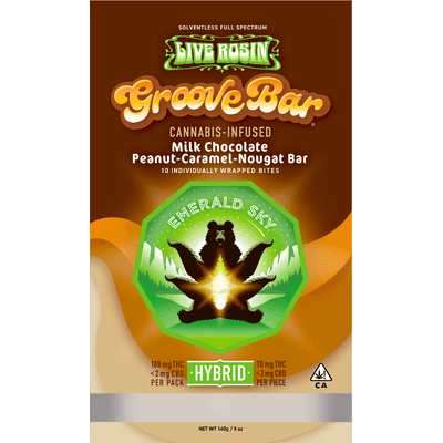 Emerald Sky Live Rosin GrooveBar 10ct 100mg Hybrid