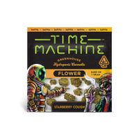 A photograph of Time Machine Flower 1.0g Sativa Starberry Cough