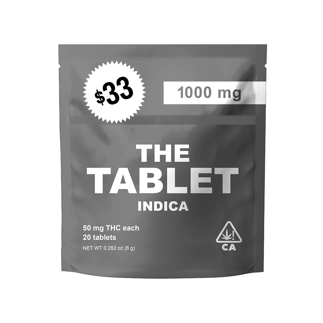 A photograph of The Tablet 50mg Indica $33