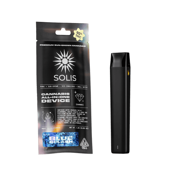 A photograph of Solis Diamond Enhanced All-In-One 1g Hybrid Blue Splash