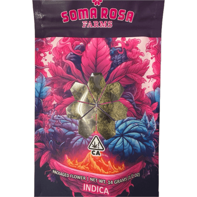 Soma Rosa Flower 14g Indica Blueberry Headband