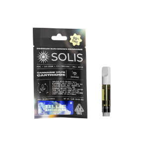 A photograph of Solis Diamond Enhanced Cartridge 1g Sativa Blue Dream