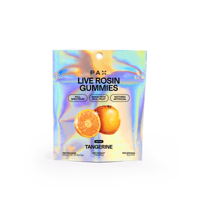 PAX Live Rosin Gummies Sativa Tangerine
